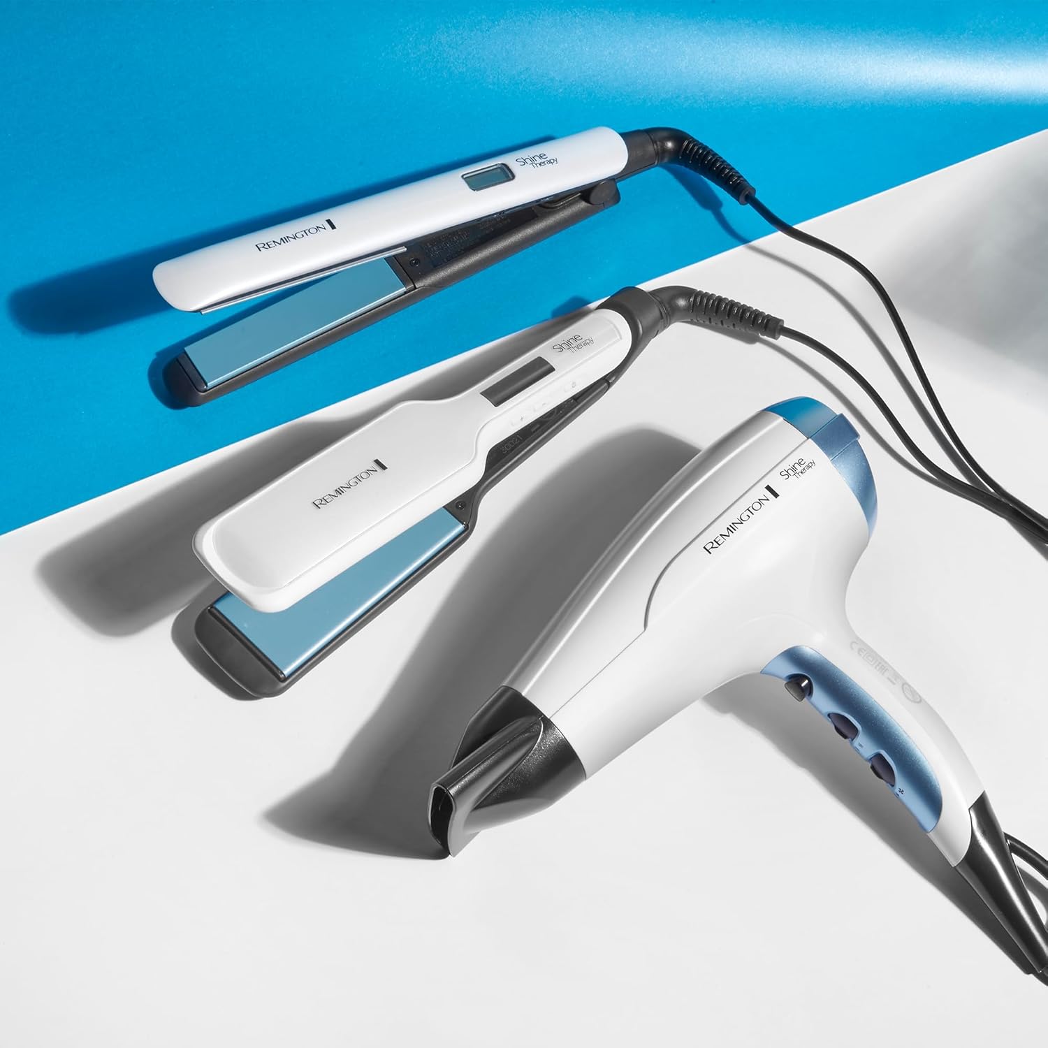 Remington - Lisseur Shine Therapy - plaques larges - céramique, soin argan & vitamine E, LCD, 150-230°C, S8550
