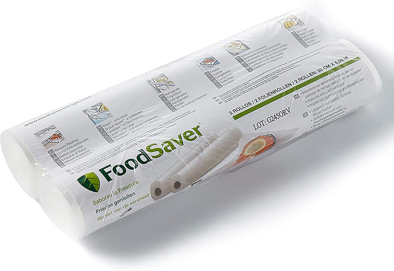 FoodSaver - rouleaux réutilisables - 28x550 cm - sans BPA, FSR2802