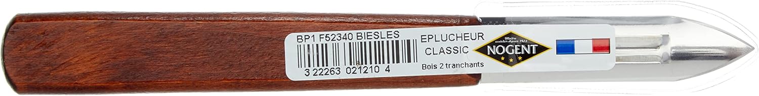 Nogent - éplucheur Classic bois merisier - acier inox - lot de 2 - 01210B