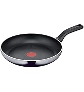Tefal D52606 Resist Poêle à frire 28 cm | Revêtement anti-adhésif en titane sûr | Température du signal thermique