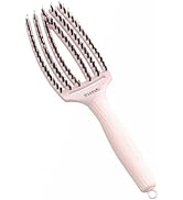 Olivia Garden Fingerbrush Care Iconic - Medium -Pastel Pink - Brosse à cheveux démêle et fait de ...