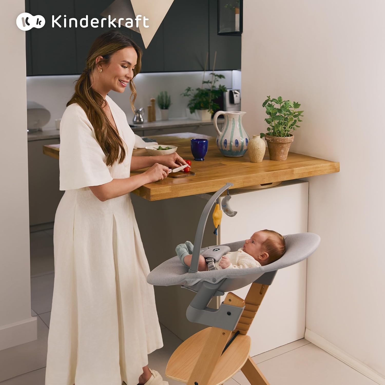Kinderkraft - ENOCK + CALMEE - bois naturel - évolutive, solide, réglable