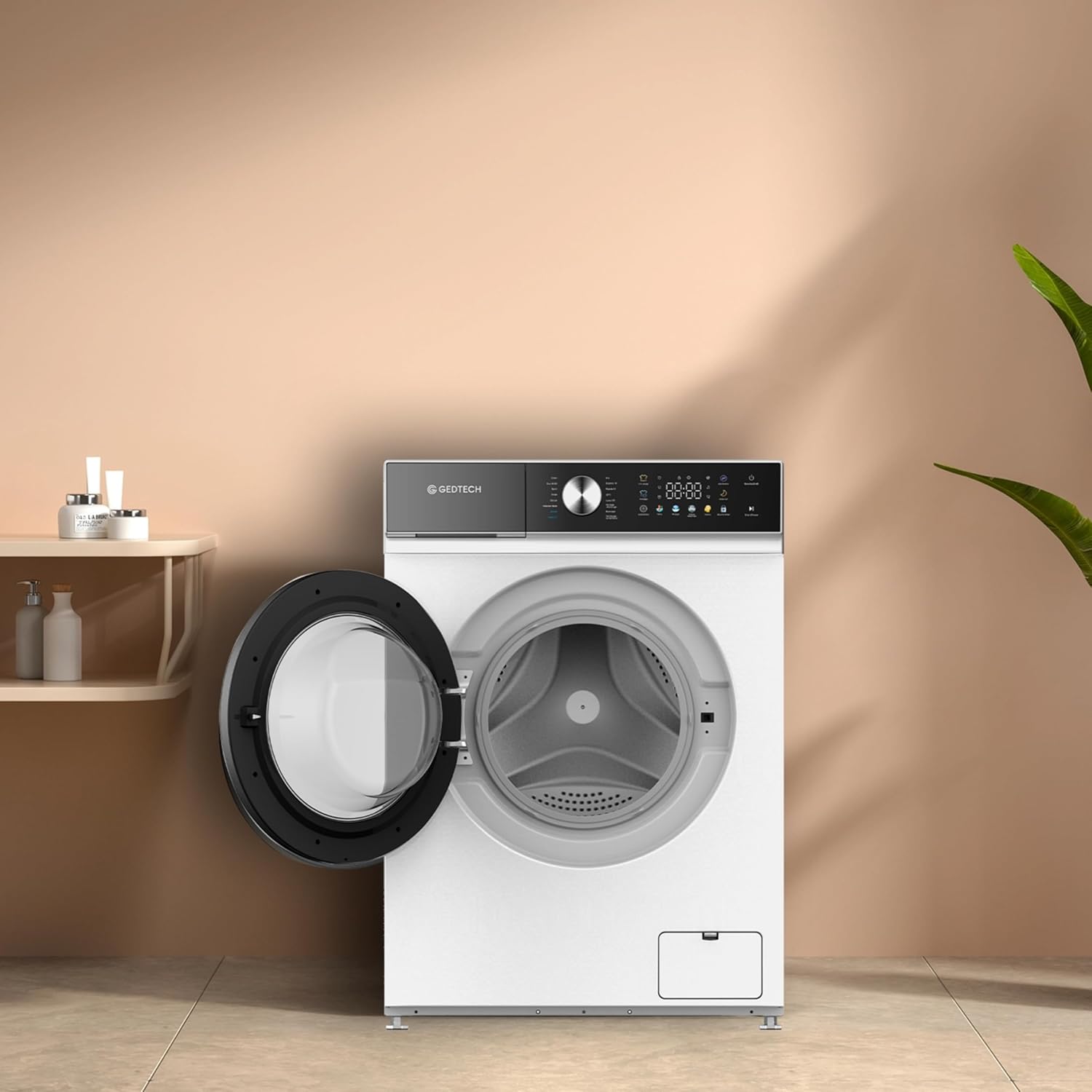 GEDTECH - Lave-linge frontal 9Kg LED - 1400tr/mn, 16 programmes, éco GLLPS91400WH