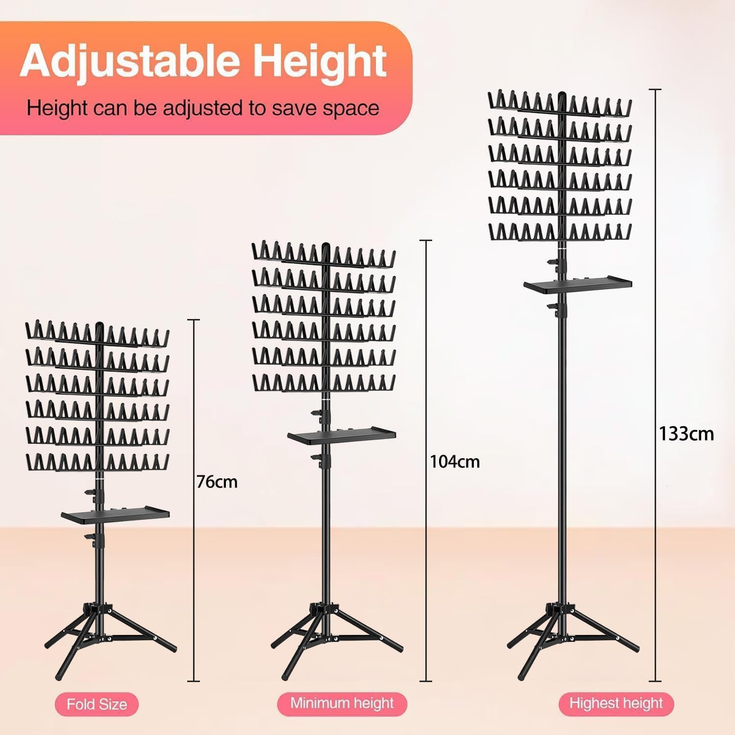 Gresonic - support coiffure professionnel - plateau perruques, 144 pinces