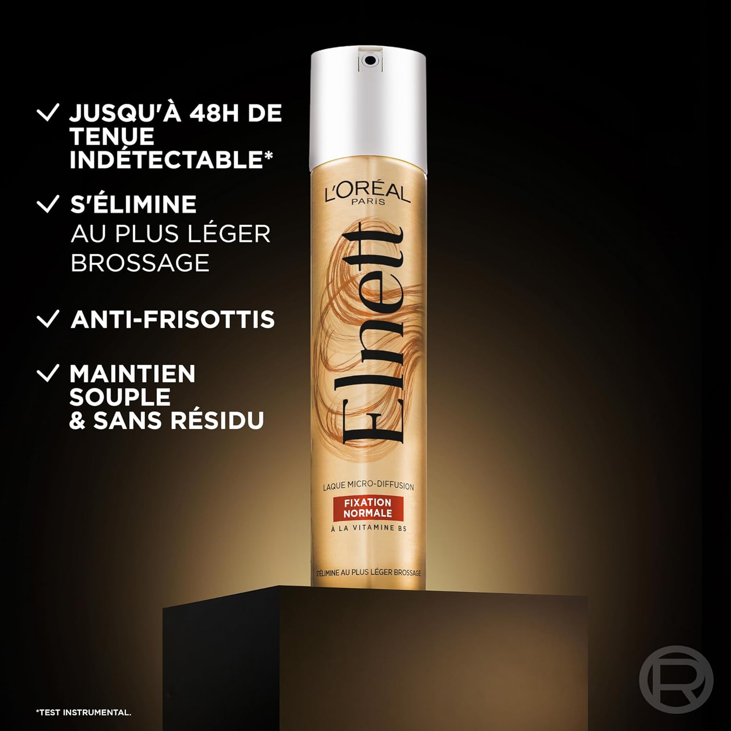 L'Oréal Paris - Elnett Satin - 300 ml - fixation normale, tenue 24h, vitamine B5