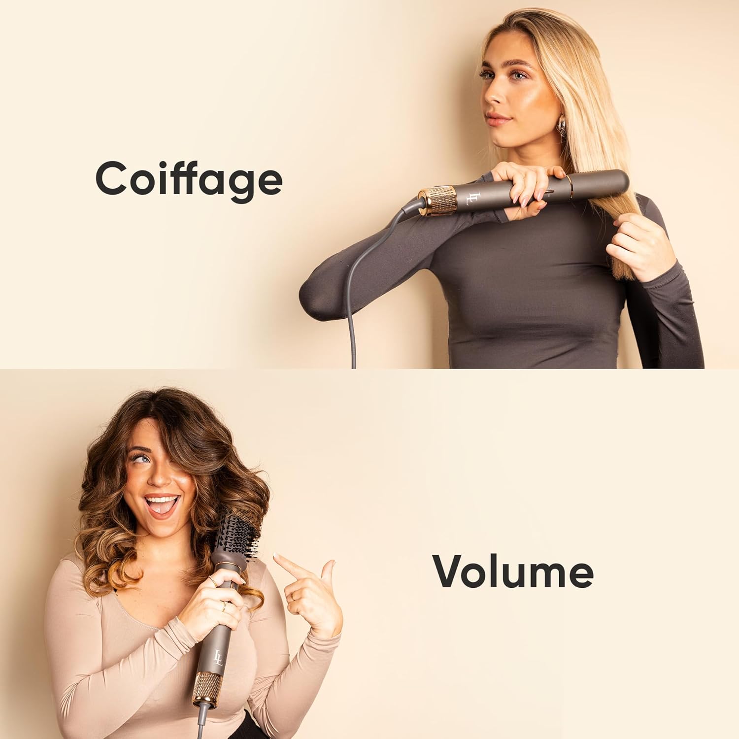 Brosse soufflante - Air Styler luxe - séchage rapide, boucleur, volumateur, lisseur - 135000 RPM