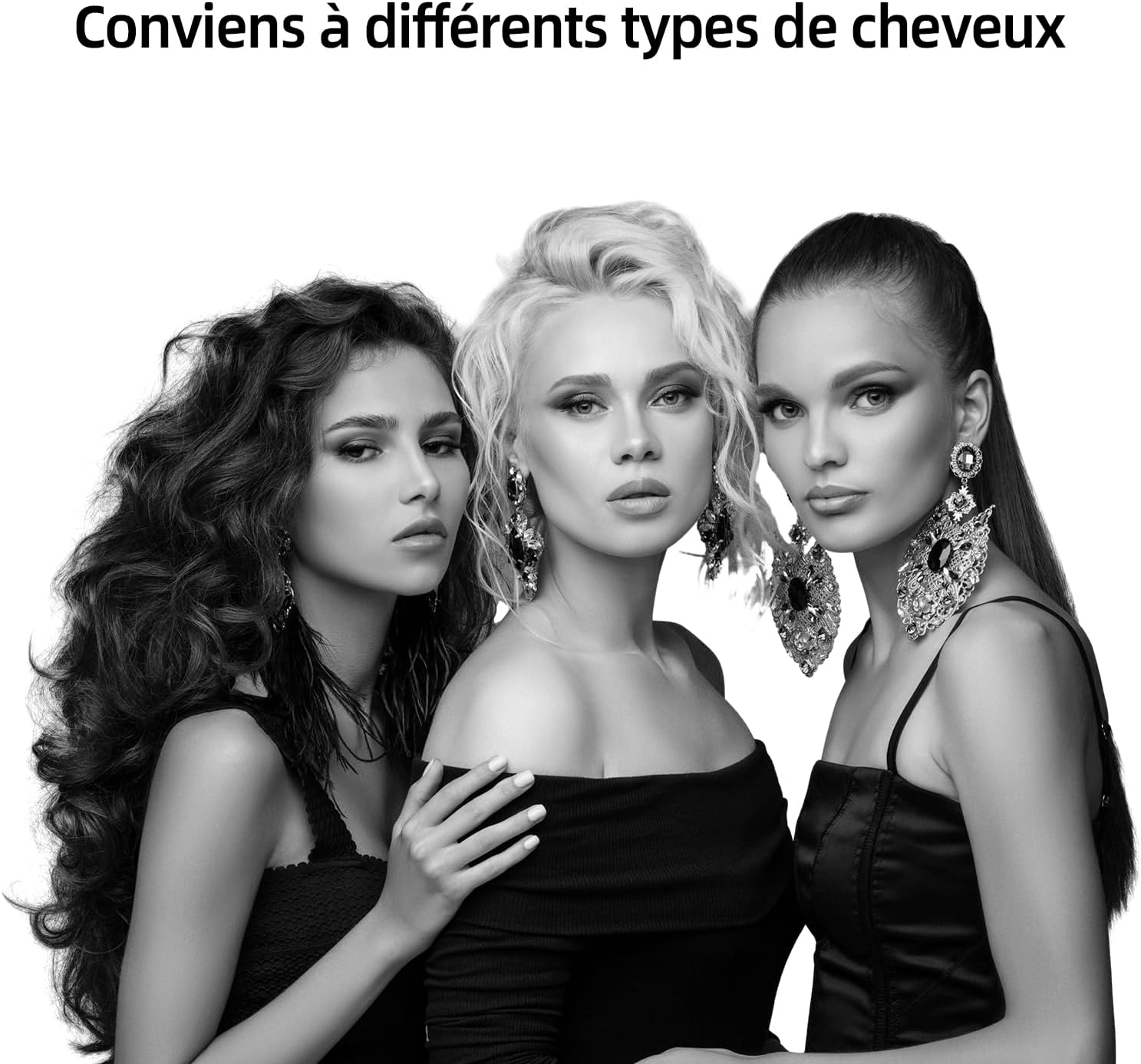 Brosse soufflante 6-en-1, ions, haute vitesse, séchage, bouclage