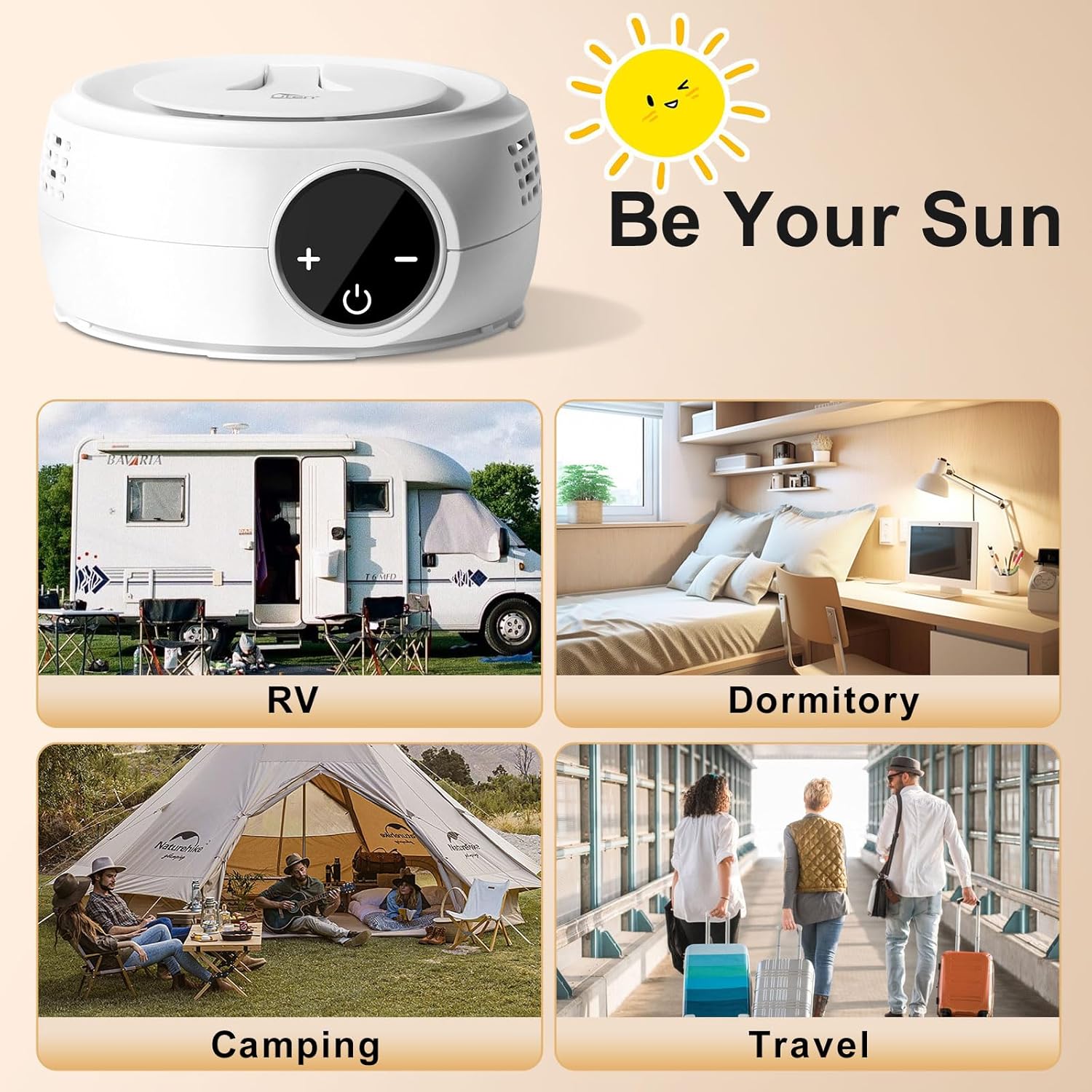 Uten - Mini Sèche-linge Portable - compact - 600W, minuterie auto, idéal voyage