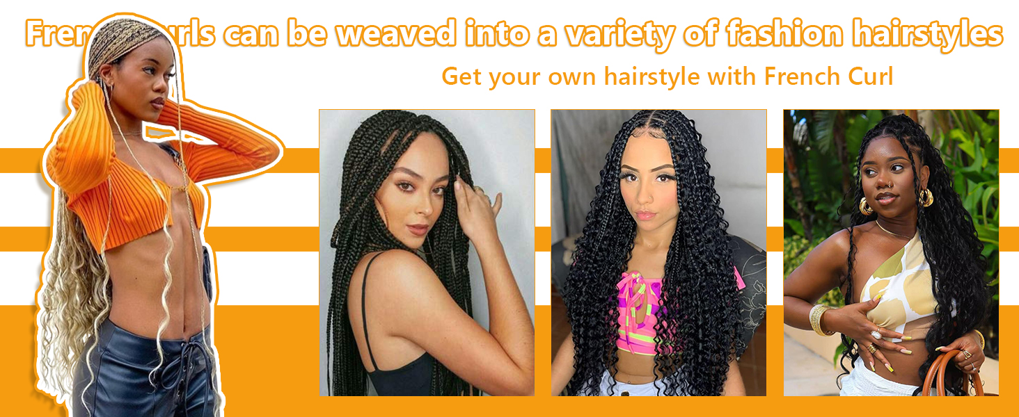 Cheveux tressés à la française