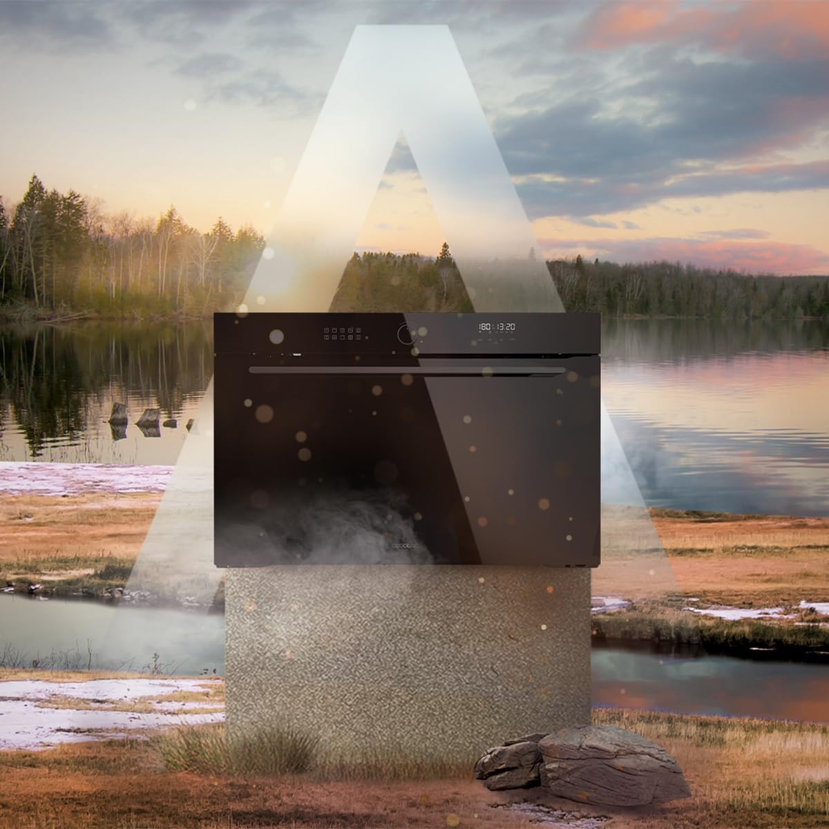 Cecotec - Four encastrable Airfryer - 13,3L - 11 fonctions, classe A, Hexa AF319000