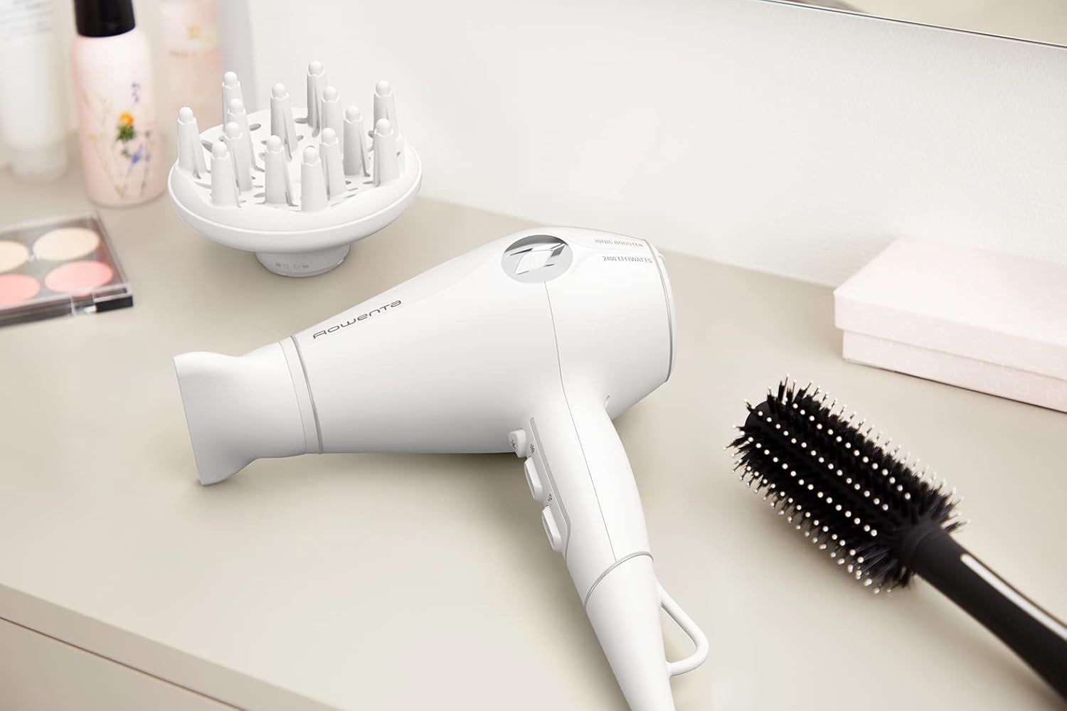 Rowenta - Sèche-cheveux hybride 2400W, diffuseur volume, CV6130F0