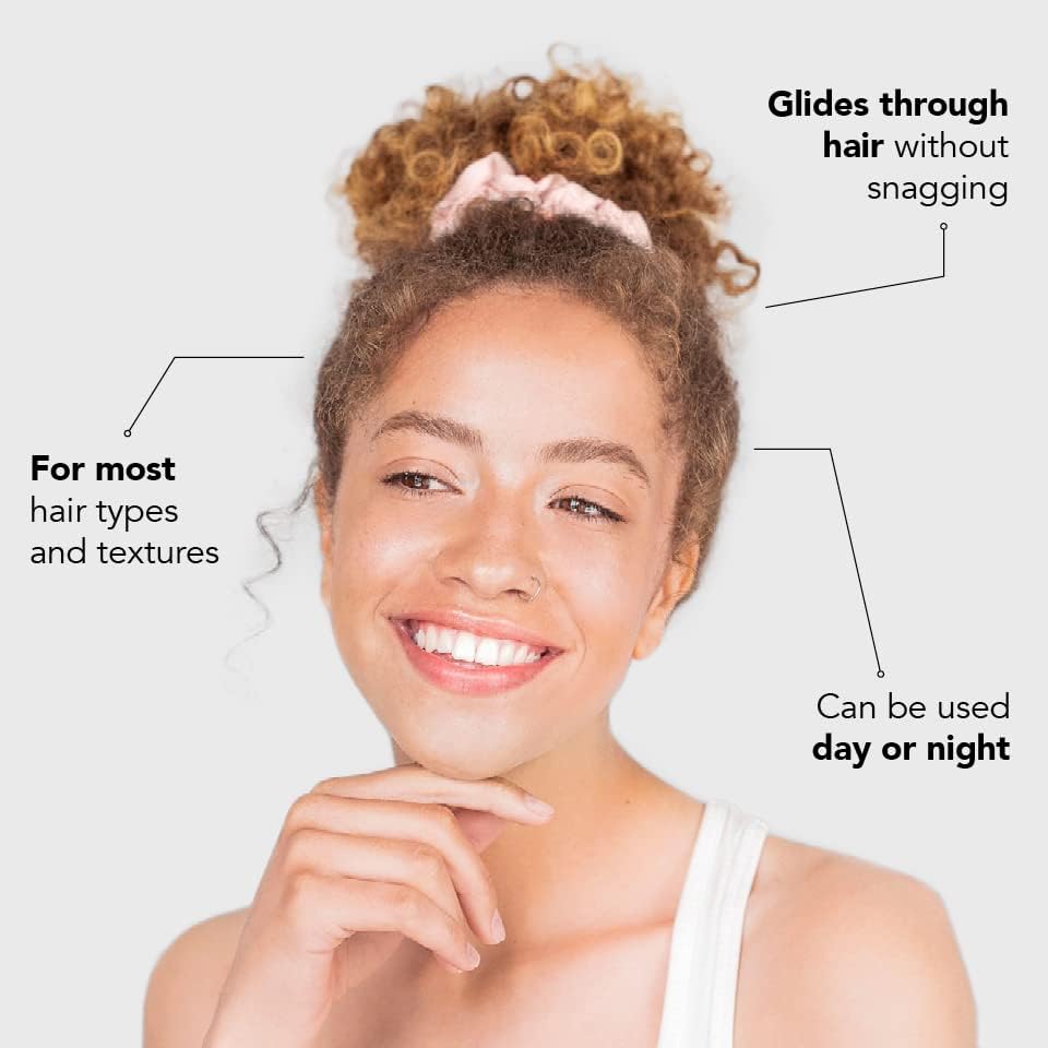 Kitsch - série Blush - lot de 5 chouchous satin - douceur sommeil