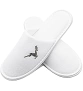 Zollner 519 Lot de 10 pantoufles en tissu éponge avec broderie, 100 % polyester, taille universelle