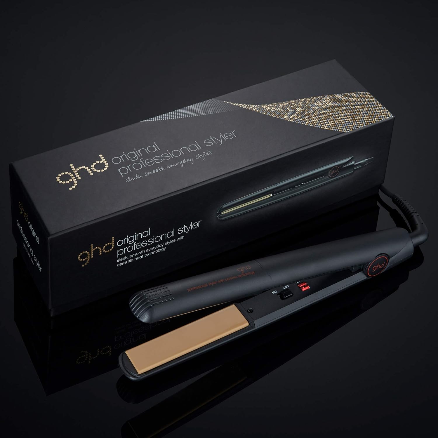 ghd - Lisseur Original - design arrondi, doux, brillant, anti-chaleur extrême
