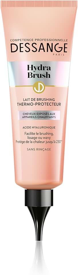 Dessange - Lait de brushing Hydra-Brush - 125ml - Thermo-protecteur, acide hyaluronique