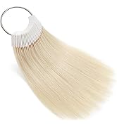 Échantillons de cheveux humains pour test de couleur Blonde le plus clair Échantillons naturels p...