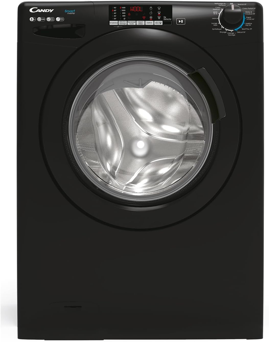 Candy - Série CS 148T - 8kg, 1400trs, écran digital, 85x60x52cm - CS 148TMBBE/FR