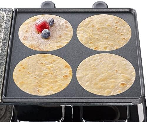 Severin - raclette pierre naturelle, plaque crêpes, thermostat, 1400W, RG 2344